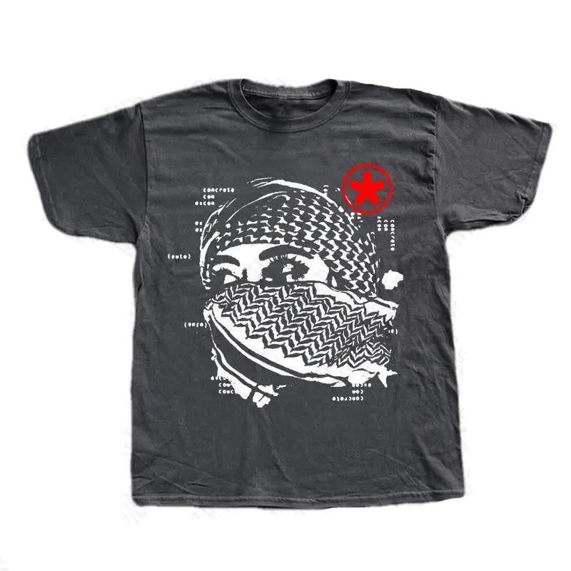 Y2k T-shirt Print O Neck Graphic Shortsleeve Aesthetic